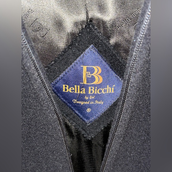 Bella Bicchi Women's classic Angora And Virgin Wool coat black Size 6 - Picture 12 of 13